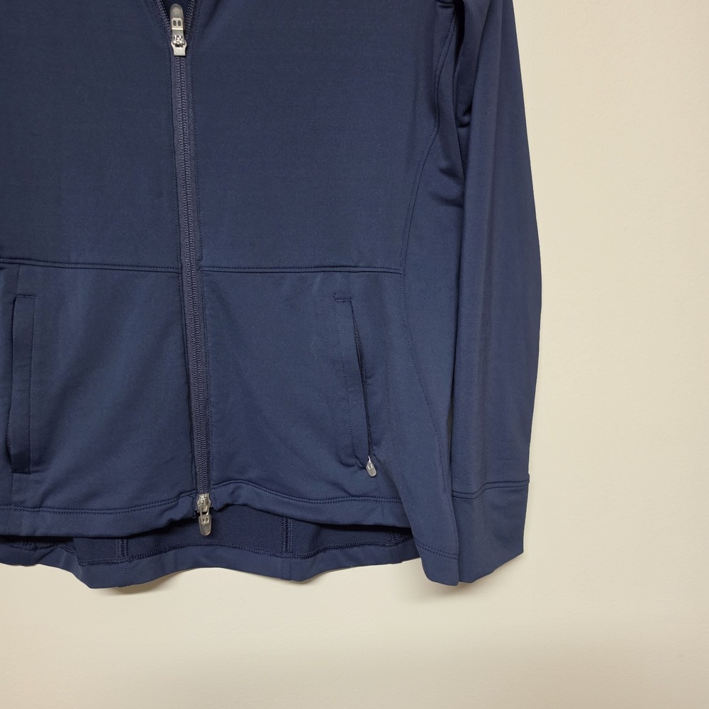 Peter Millar Jacket Navy Blue Full Zip Women's Small Athleisure Golf Pickleball - Picture 2 of 6